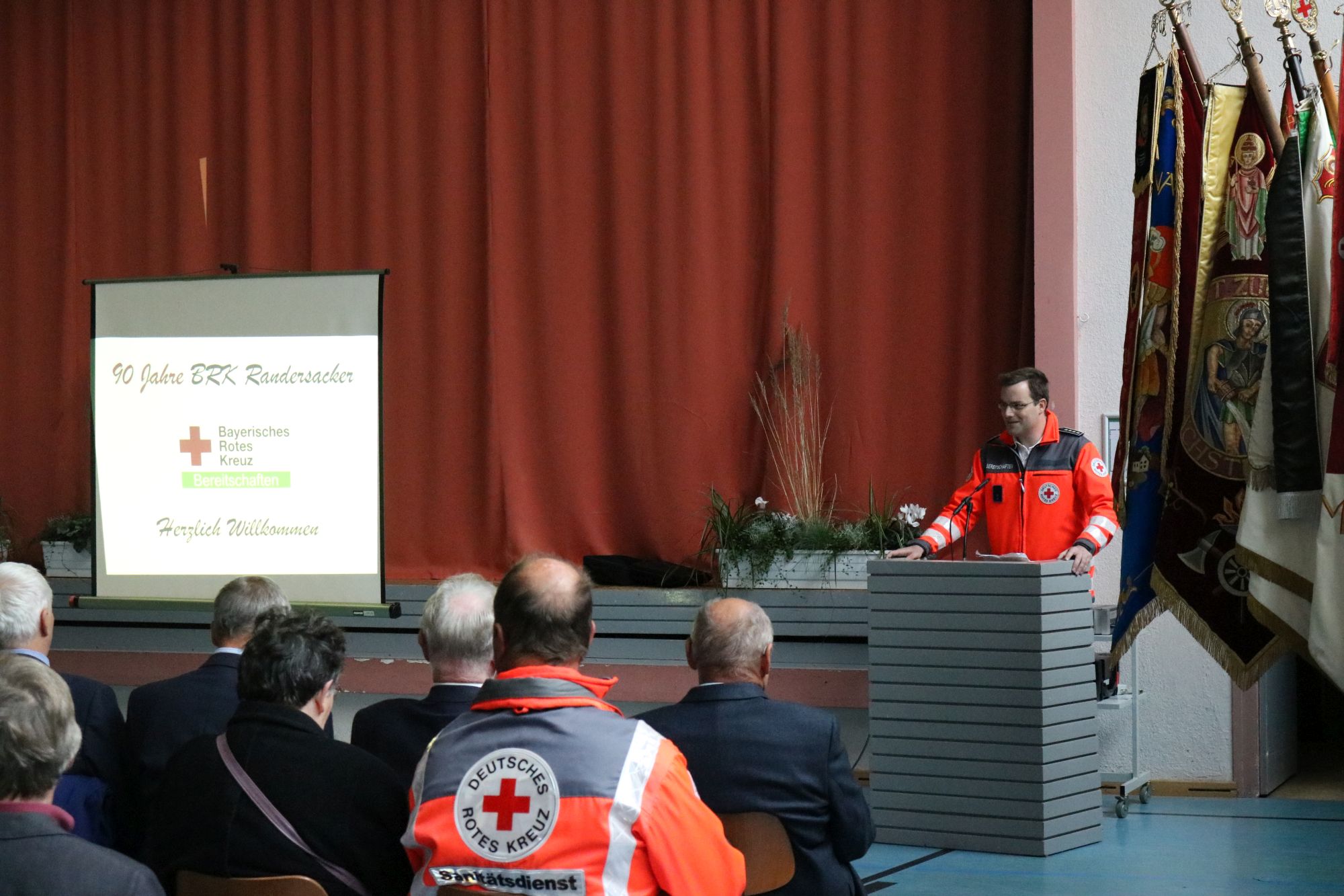 Begrüßungsrede durch Bereitschaftsleiter Johannes Krenig