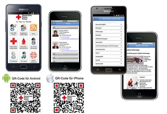 [Translate to Deutsch, leichte Sprache:] QR-Codes für iPhone- und Android-Geräte